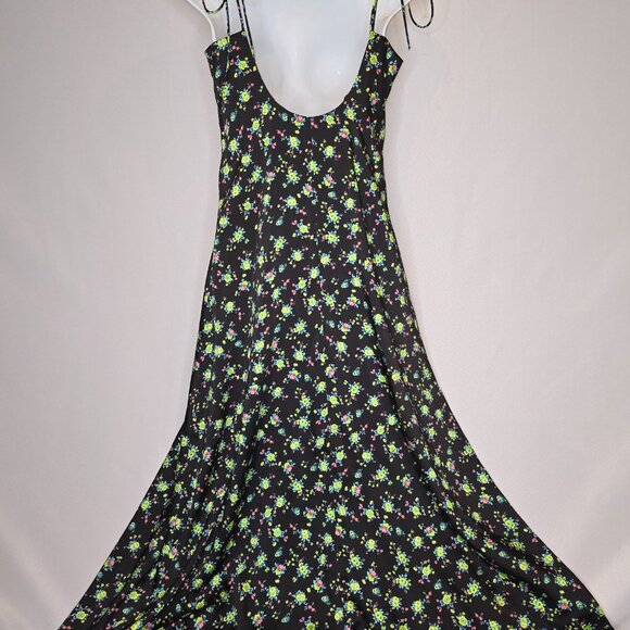 Sandro Paola Sleeveless Dress Black/Floral, Size 38, NWT - Picture 4 of 7